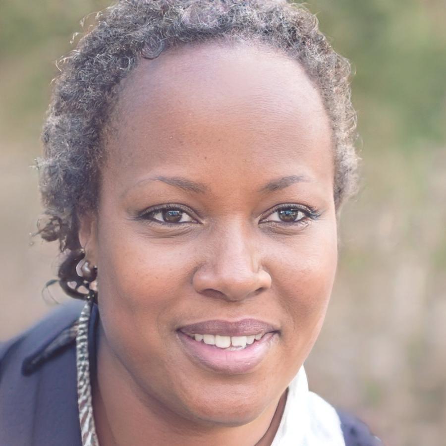Portrait de cliente satisfaite